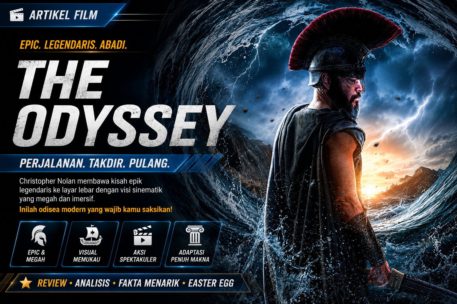 The Odyssey, Film Epik Terbaru yang Diadaptasi dari Kisah Legendaris Homer