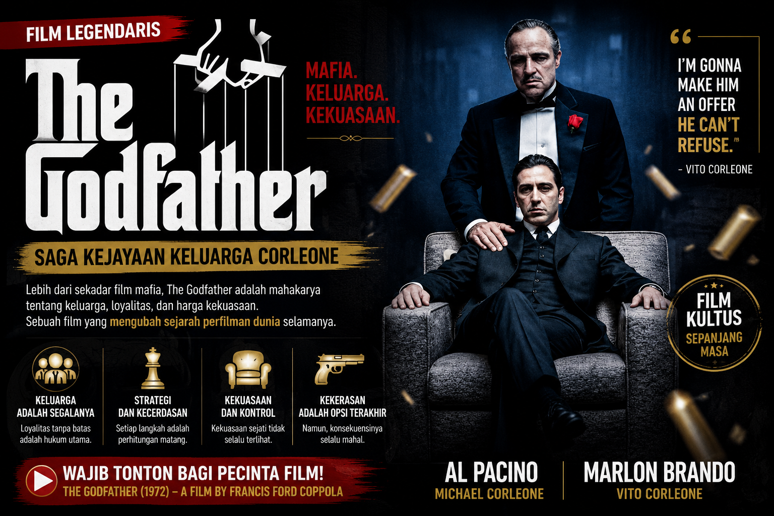The Godfather, Film Mafia Legendaris yang Menjadi Mahakarya Sinema Dunia