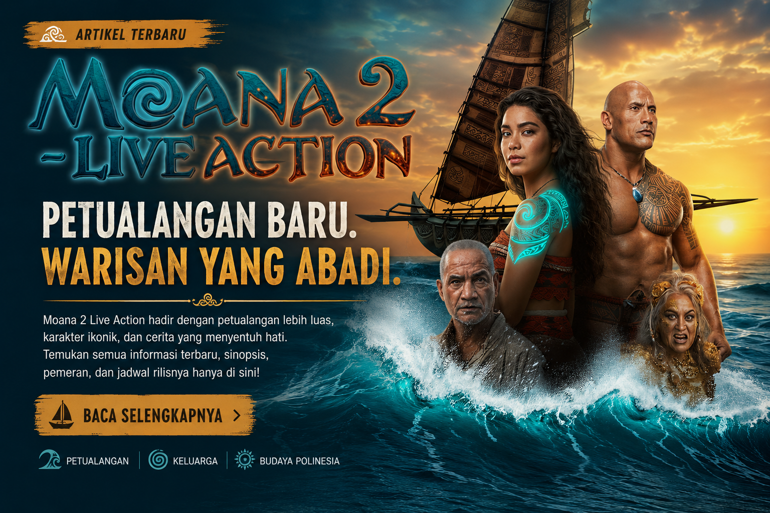 Moana 2026, Petualangan Baru Sang Putri Laut yang Dinanti Penggemar