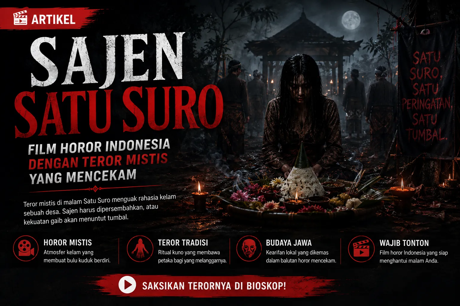 Sajen Satu Suro, Film Horor Indonesia dengan Teror Mistis yang Mencekam